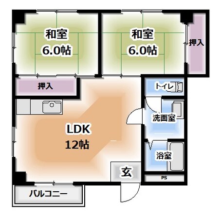 KHD香里の物件間取画像